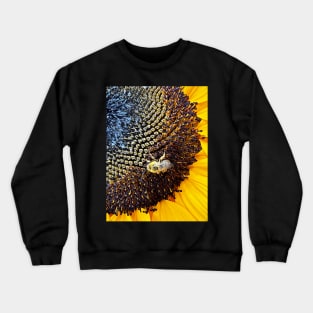 Sunflower and the Bee Crewneck Sweatshirt